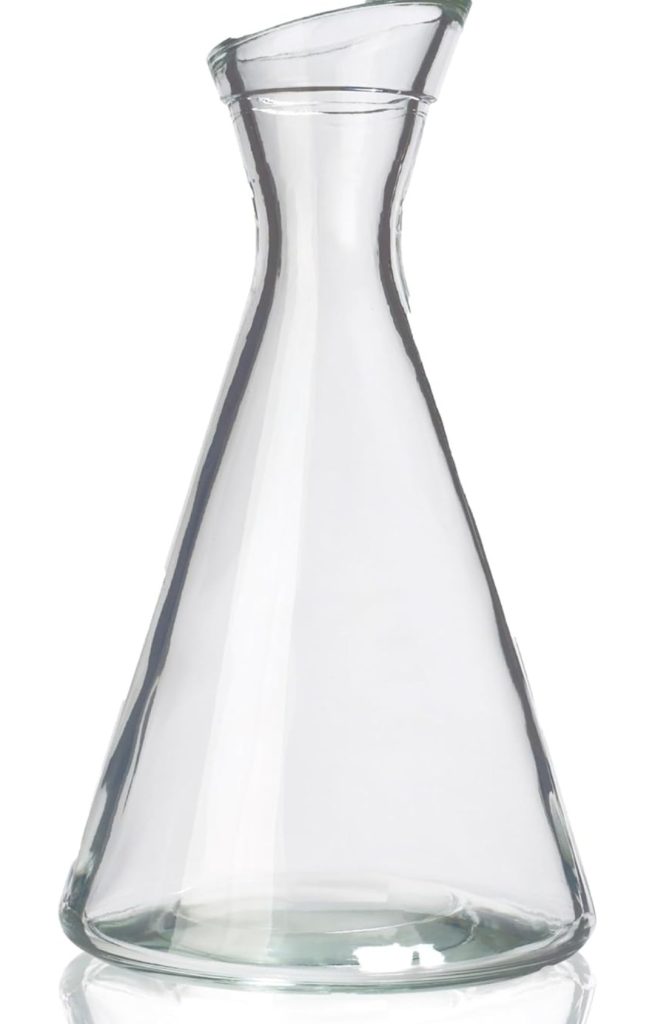 Flacon en verre transparent