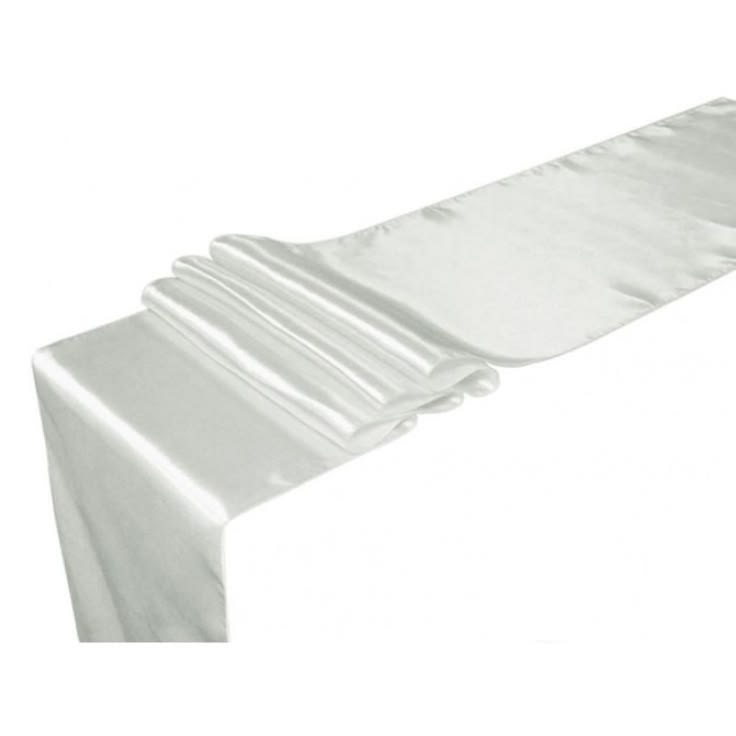 Ruban en satin blanc
