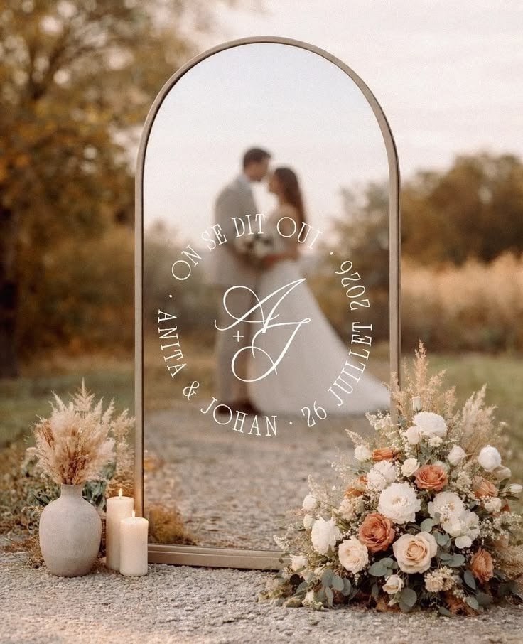 Miroir avec écrit OUI