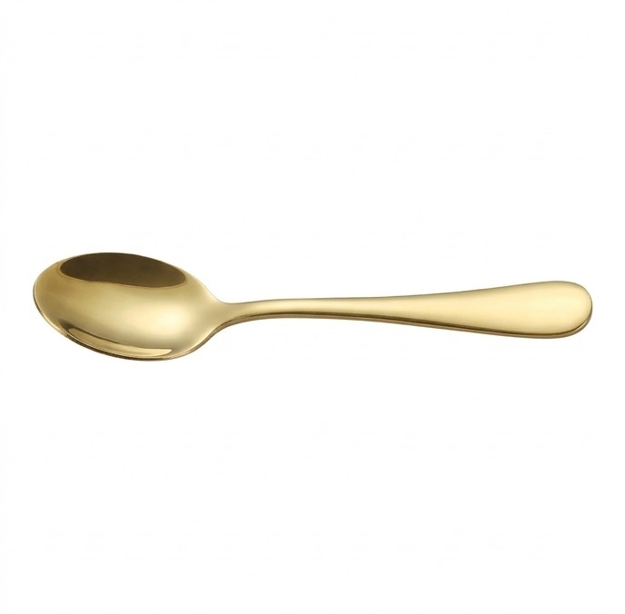 Cuillère dorée en inox