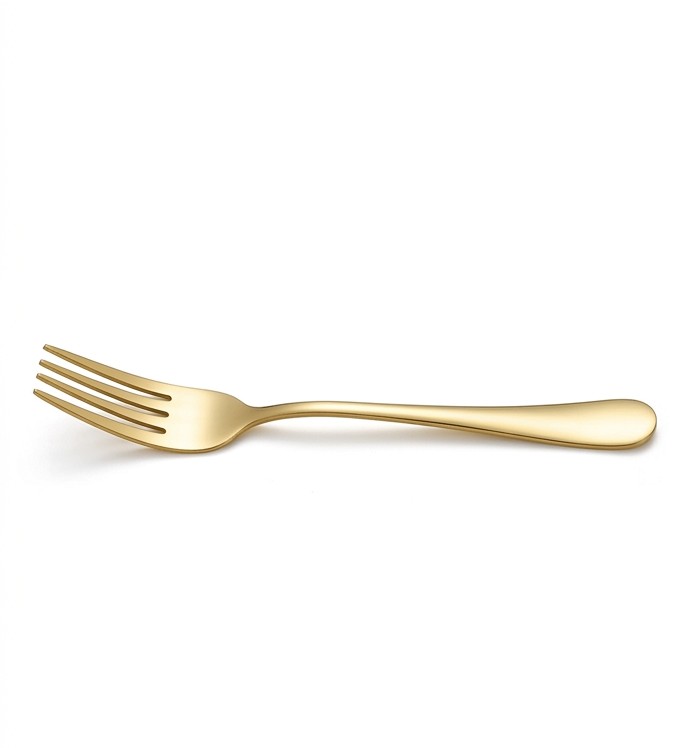 Fourchette dorée élégante